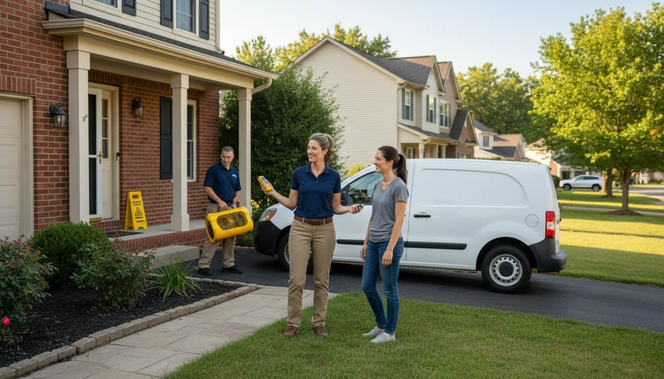 Water restoration image for Home Water Damage Repair in Salamonia, IN